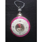 Елочная игрушка Часы.