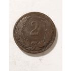 Венгрия 2 филлер 1895