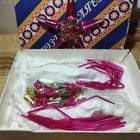 Старинные елочные бусы вертикальные