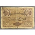 Банкнота 20 марок 1914 год. Германская империя.
