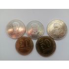 Таджикистан 5 монет чек. блеск с рубля