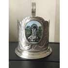 Подстаканник. Памятник "Стерегущему". Ленэмальер. 1950-е гг.