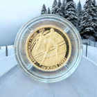 Лыжные гонки, 20 рублей 2012, золото в футляре