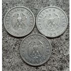 50 пфеннигов 1935 год D,E,F