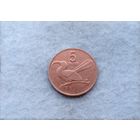 Werty71 Ботсвана 5 тхебе 1991 птица круглая