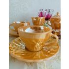 Фарфоровый Сервиз на 4 персоны, 10 предметов ,70-е годы,USA,Anchor hocking