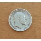 Великобритания, 3 пенса 1902 г., серебро 0.925, Эдуард VII (1901-1910)