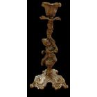 Подсвечник на фигурном основании в виде путти, латунь, Европа, 1960-1980 гг. 18 см