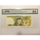 Польша 50 злотых PMG 64 UNC