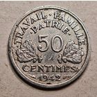 1942 год 50 сантим Франция