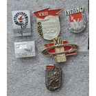 Значки "Спартакиада школьников" Алюминий. - 6 шт.