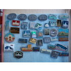 Значки вокзал.аэропорт.железная дорога. 37 шт