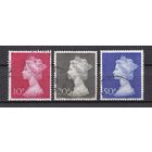 96.Br. Великобритания. Елизавета II. 1970 г. Стандарт. Серия. Mi.##549-551.