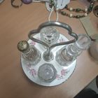 Круэт для специй. Редкий. Эффектный. Фарфор, стекло.