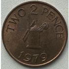 Гернси 2 пенса 1979 г.