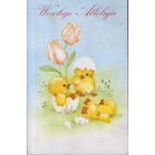 Подписанная открытка Польша "Пасха. Утята"
