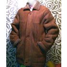 Дубленка мужская. Натуральная овчина. Длина 84 см. Натуральная баранья кожа и шерсть