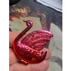 Игрушка ёлочная Лебедь, пластик. СССР