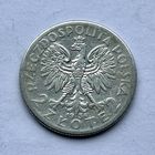Монета серебро Польша 5 злотых 1934 год Ядвига ОТЛИЧНЫЕ