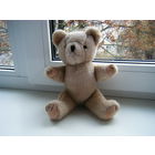 Ретро МИШКА из СССР. С двигающими лапами и тканевыми глазками. 40е -50е годы.