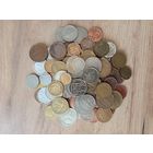 Сборный лот монет, с рубля, 100 шт без СССР, РФ