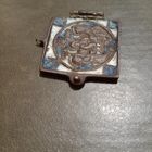 Створка складня с эмалями и ушком