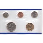 Годовой набор монет США 2003 г. с одним долларом Сакагавея "Парящий орел" двор Р (1; 10; 25; 50 центов + 1 доллар) _UNC