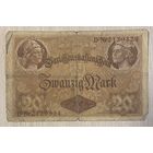 Банкнота 20 марок 1914 год. Германская империя. С рубля без МЦ.