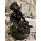 Мальчик кормит голубей, СУЗА, 12 см