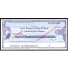 Дорожный чек Образец 200 франков Банк Societe Francaise Франция