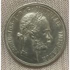 Монета 1 флорин 1889 год. Австро-Венгрия. Франц Иосиф I.