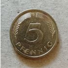Германия 5 пфеннигов 1975 г. "G", KM# 107 ю