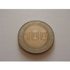 Алжир. 100 динаров 2018 год UC#102  "Алжирский телекоммуникационный Спутник связи Alcomsat-1"