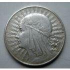 Монета СЕРЕБРО Польша 10 злотых 1933 год