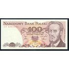 Польша. 100 злотых 1986 г. Серия SD. P143e. UNC