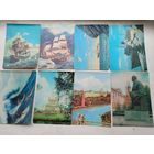 Стереооткрытки с голографическим эффектом. Корабли и памятники. цена за 1 шт.