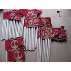 Флажки из СССР. деревянное древко. цена за 1 шт.