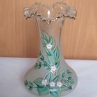 Ваза стекло,деколь,ручная роспись