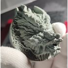 Чад, 100 франков 2024 г. (год дракона, зелёный песчаник), в подарочной коробке, номерной сертификат