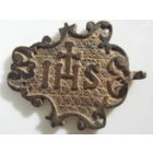 Пряжка  пришивная ,  церковного сановника , остатки позолоты 19-20 в.