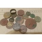 Лот старых монет на чистку, на опыты..