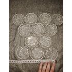 Тарелки, розетки из хрусталя, блюдца, соусница