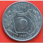 США 25 центов (квотер) 1999 P Georgia