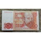 Werty71 Испания 200 песет 1980 аUNC банкнота