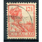 Нидерландские колонии - Кюрасао - 1922г. - королева Вильгельмина, 12 1/2 с - 1 марка - гашёная [Mi 71]. #3-WB-101-A-1