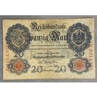 Банкнота 20 марок 1907 год. Германская империя.