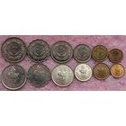 Ливия. набор 6 монет = 1, 5, 10, 20, 50, 100 дирхамов 1979 год   Мешковой - UNC