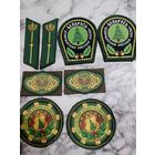 Комплект знаков  на липучке новый на форму лесника РБ