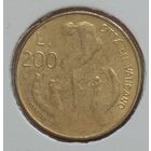 Ватикан 200 лир 1983 г. В холдере