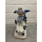 Статуэтка ЛЫЖНИК НА СКЛОНЕ. Дмитровский ФЗ. Вербилки. 1950 годы. ск С. Орлов  РЕДКОСТЬ!!  В ЛЮКСЕ.     Распродажа коллекции!!!